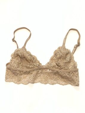 Anemone Lace Bralette in Nude Beige